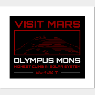 Visit Mars Olympus Mons Posters and Art